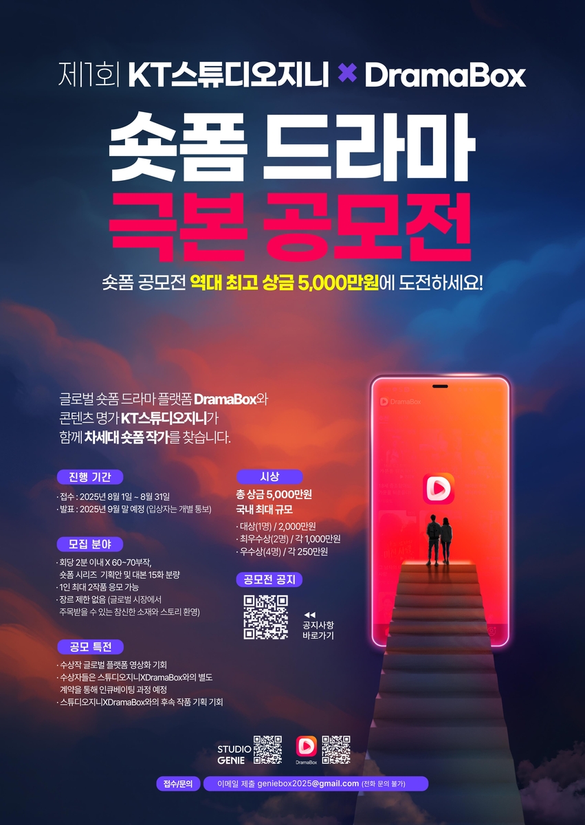 KT스튜디오지니, 글로벌 숏폼 플랫폼 