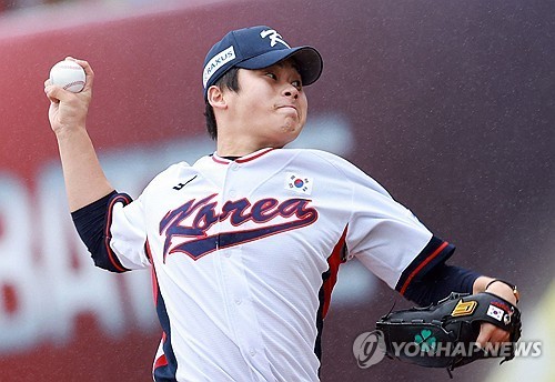 국가대표 박영현의 힘찬 투구