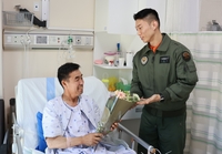 교통사고 환자 구한 이지홍 대위…응급조치 후 軍헬기이송