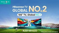 [PRNewswire] Hisense TV Ranked No. 2 Globally in Q1 2024