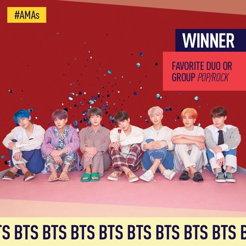 BTS es premiado en los AMA por segundo año consecutivo