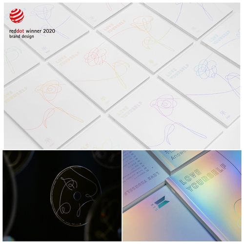  El empaque de la serie de álbumes 'Love Yourself' de BTS es galardonado con un Premio de Diseño Red Dot