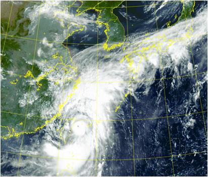 Typhoon Chanthu is forecast to hit South Korea next week