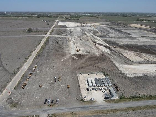 La foto sin fechar, proporcionada por Samsung Electronics Co., muestra el sitio para una fábrica de chips en Taylor, en Texas, EE. UU. (Prohibida su reventa y archivo)
