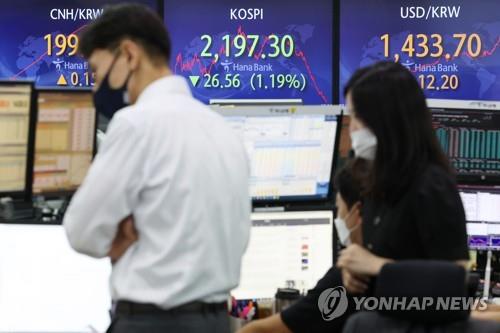 Las acciones surcoreanas se hunden a un mínimo de 2 años y el won cae debido a los temores de recesión