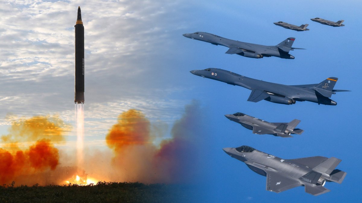 북한, 단거리 탄도미사일 1발 발사…미군 B-1B 전략폭격기 전개