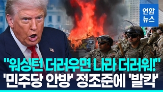 [영상] 트럼프 '노숙자와 전쟁'…워싱턴DC에 주 방위군 투입