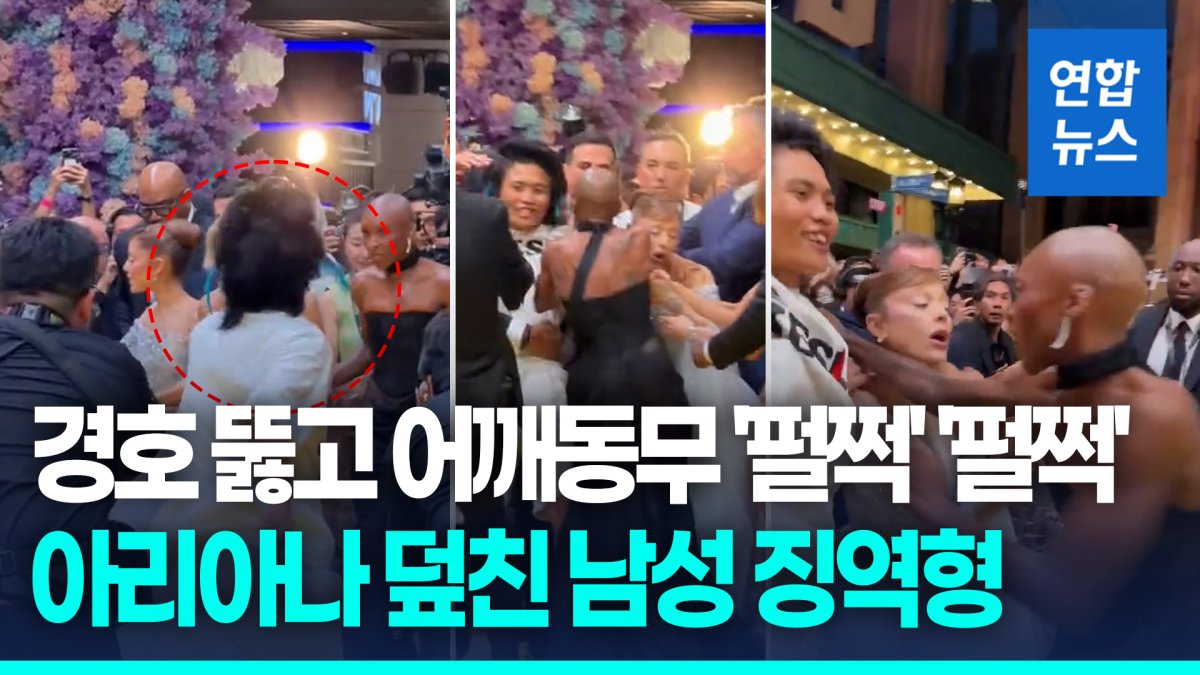 [영상] 경호 뚫고 어깨동무 '펄쩍'…아리아나 그란데 덮친 남성 징역형