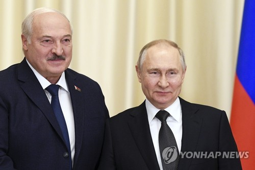 루카셴코 벨라루스 대통령과 푸틴 러시아 대통령