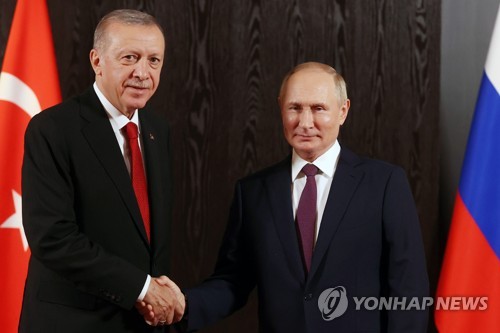 에르도안 "푸틴과 흑해곡물협정 복원 가능…러 요구 고려돼야"