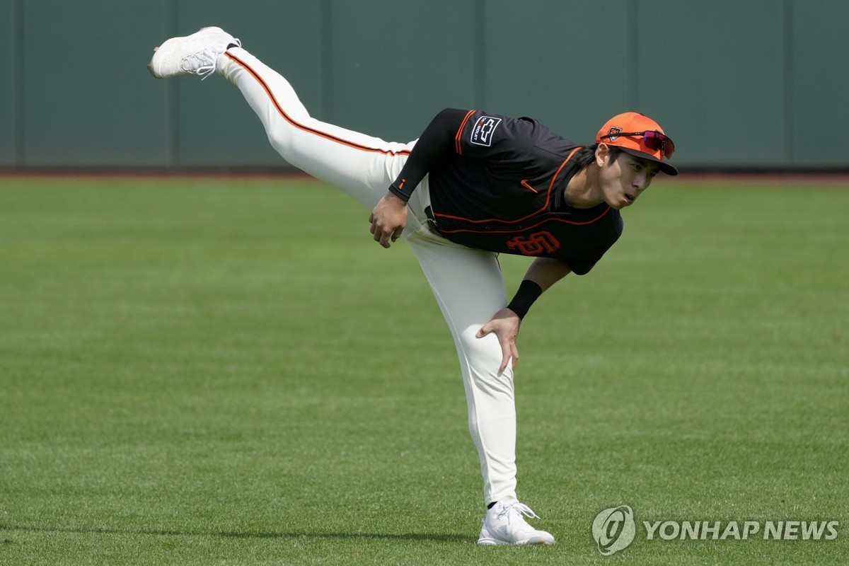 이정후 워밍업