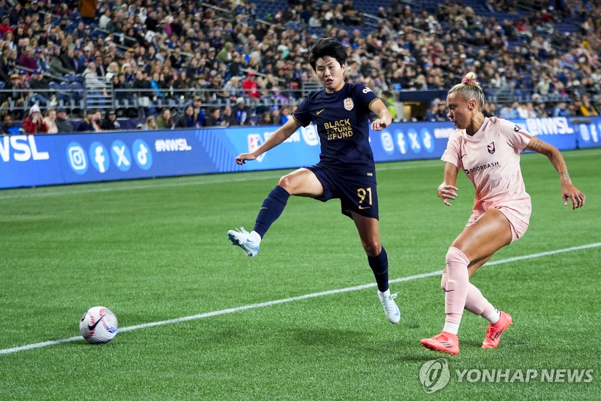 여자축구 간판 지소연, 미국리그 첫 시즌 마무리…3골 3도움