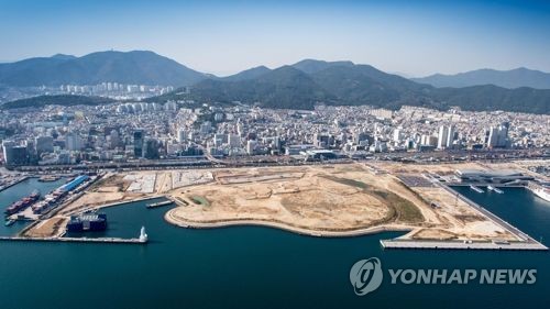 토지조성 끝난 부산 북항 재개발지역