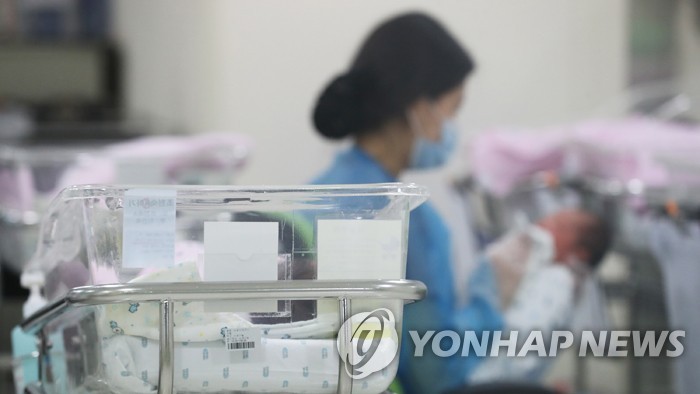 Un nouveau-né (Photo fournie par Yonhap News TV) 
