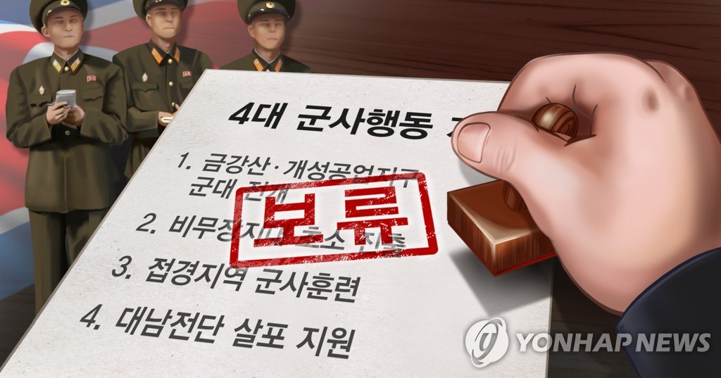 북한 대남 군사행동 계획 보류 (PG)