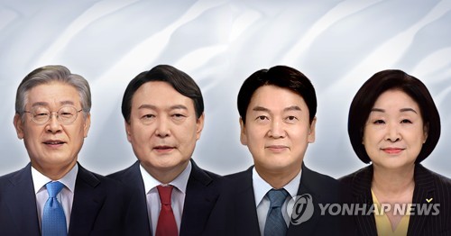韓国大統領選支持率　与野党候補の差縮まる