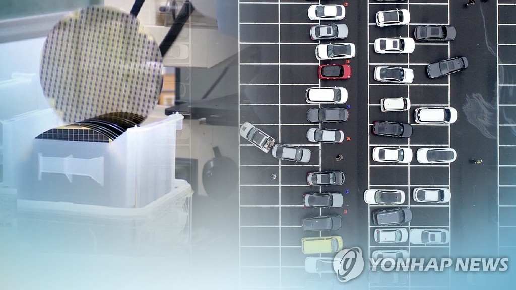 韓国の輸出は半導体や自動車などを主力品目とする（コラージュ）＝（聯合ニュースＴＶ）