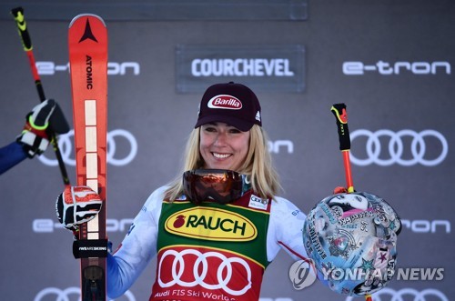 시프린, 월드컵 스키 여자 대회전 우승…종합 1위 탈환