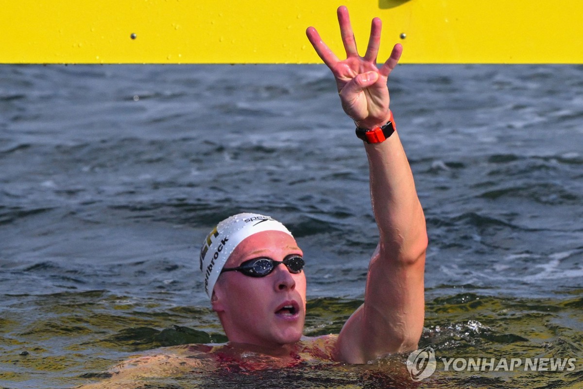 한국 오픈워터, 세계수영선수권 혼성 6㎞ 경기서 17위