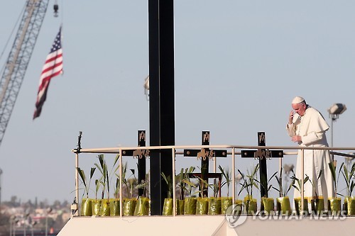 교황, 미국·멕시코 국경도시 방문 [EPA=연합뉴스 자료사진]