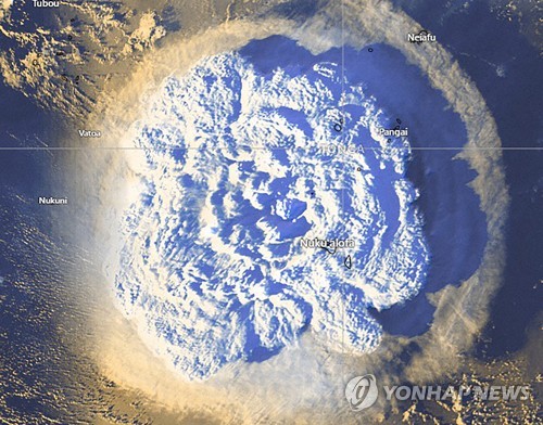 통가 해저화산 쓰나미, 사이판보다 먼 일본서 관측 이유는?