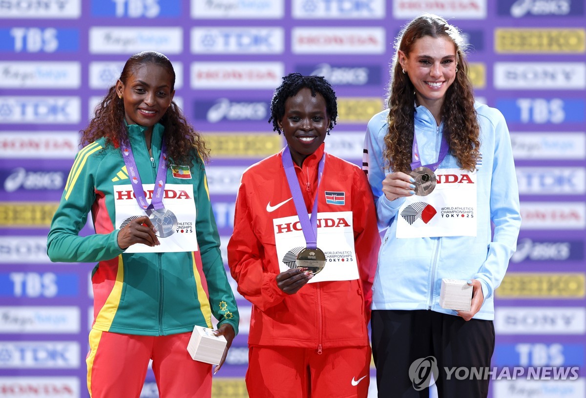 도쿄 세계선수권 여자 마라톤 메달리스트