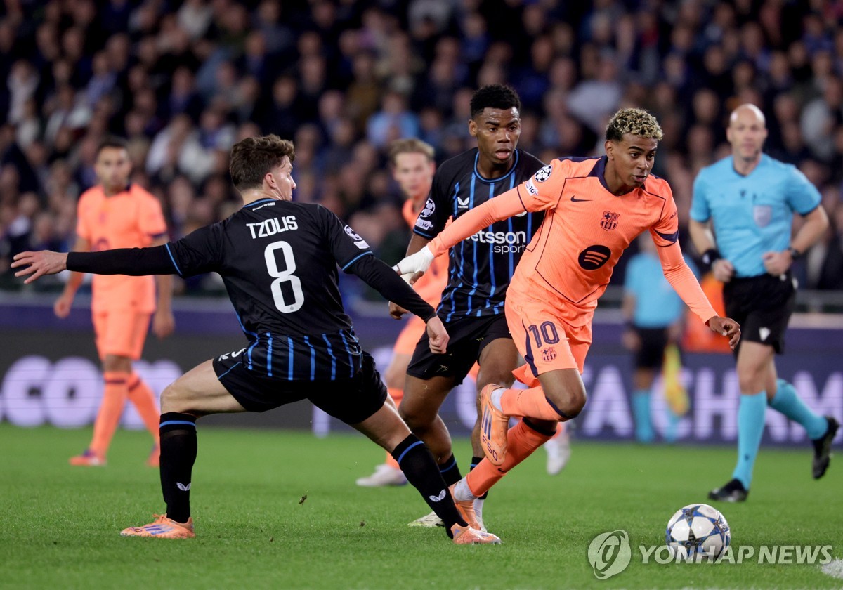 바르셀로나, 브뤼허에 3-3 혼쭐…첼시도 카라바흐와 2-2 비겨