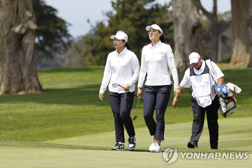 최혜진(왼쪽)과 전인지