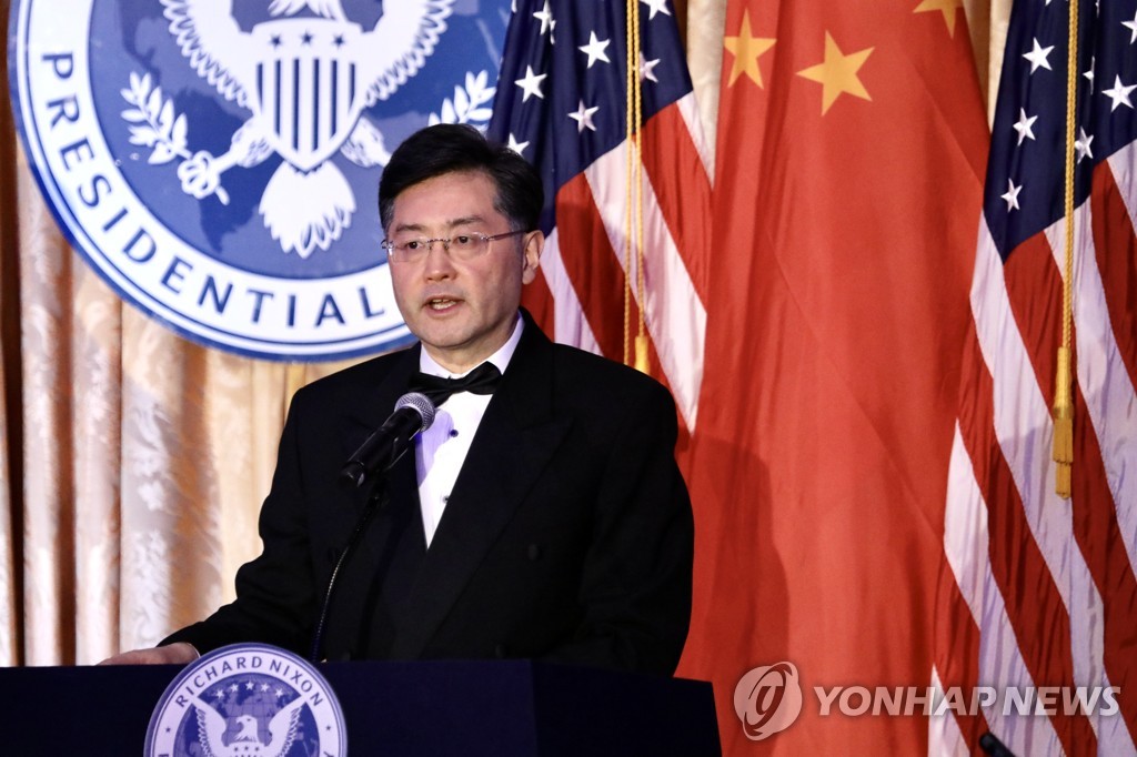 주미대사 시절 친강 중국 외교부장