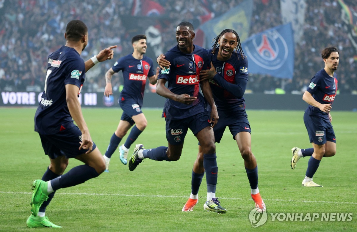 PSG 우스만 뎀벨레의 골세리머니