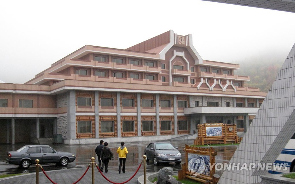 북한 마식령 스키장의 숙박시설