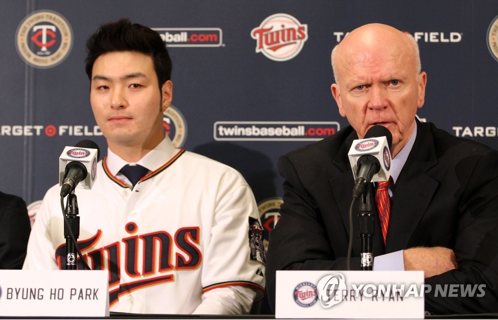 New Member Of Minnesota Twins | Yonhap News Agency