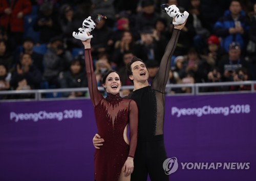 2018 평창 동계올림픽 피겨 아이스댄스에서 금메달을 따낸 테사 버추-스콧 모이어(캐나다)