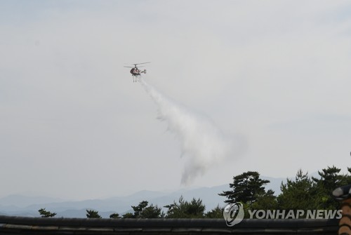 여수 웅천동 뒤편 임야에서 불…1시간여 만에 진화