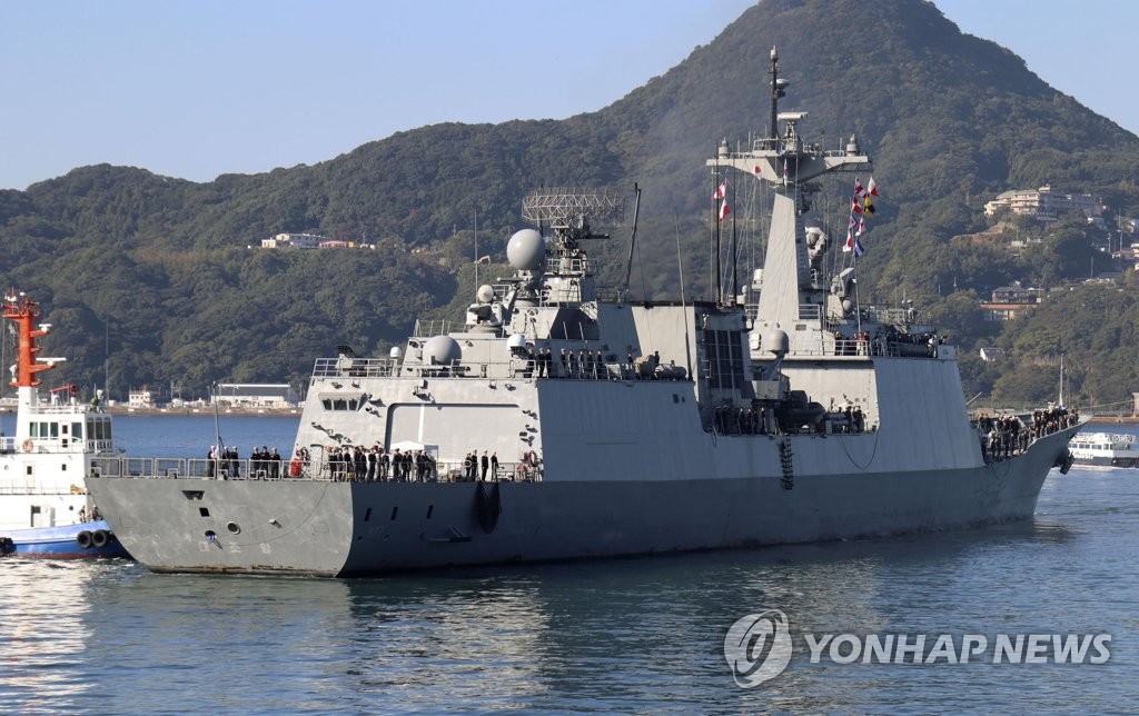 韓国海軍の艦艇が佐世保入港　海自幹部候補生と交流へ