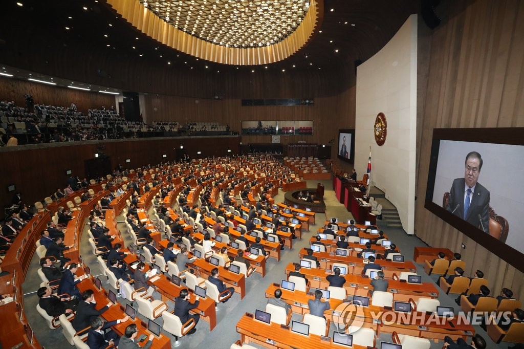 The National Assembly opens an extraordinary session on March 7, 2019, after a two-month hiatus. (Yonhap)