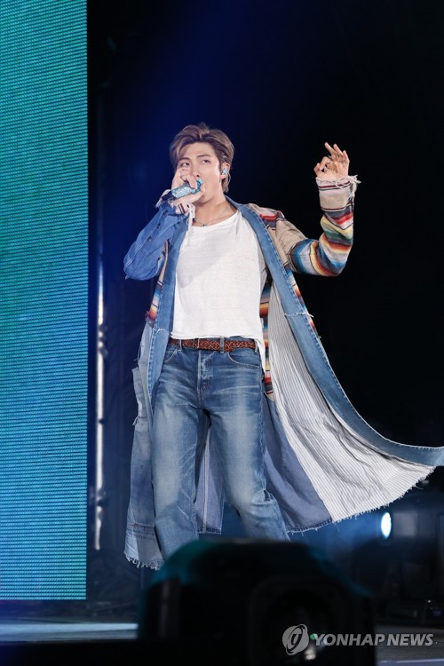 BTS leader RM at Seoul concert