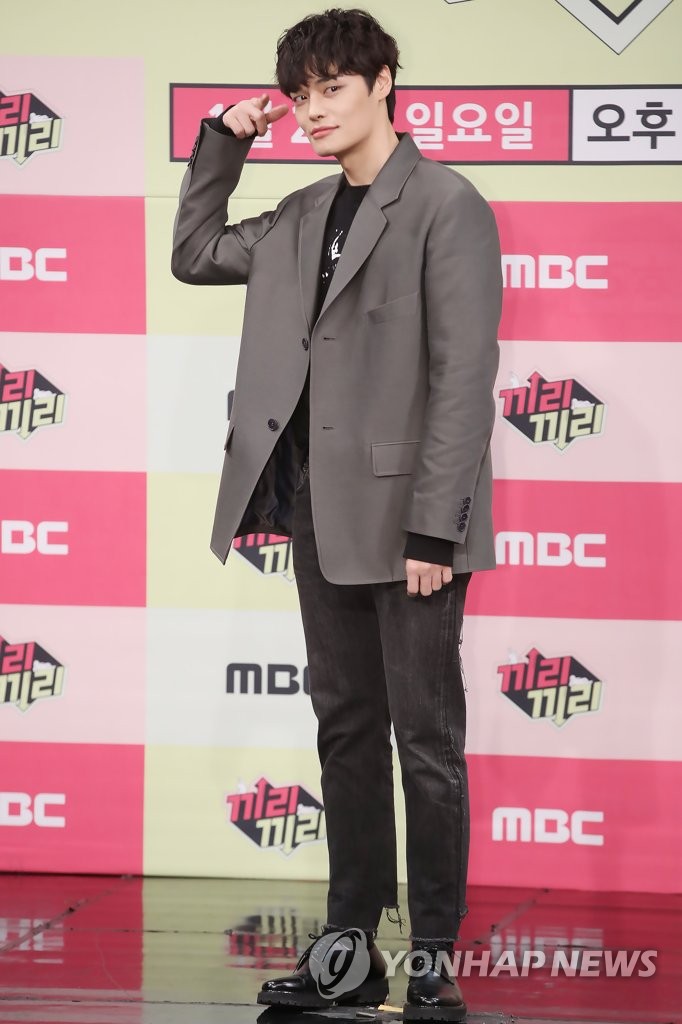 S. Korean model Jung Hyuk Yonhap News Agency