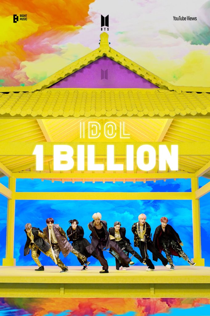 BTS '아이돌' 뮤직비디오 10억 뷰 돌파