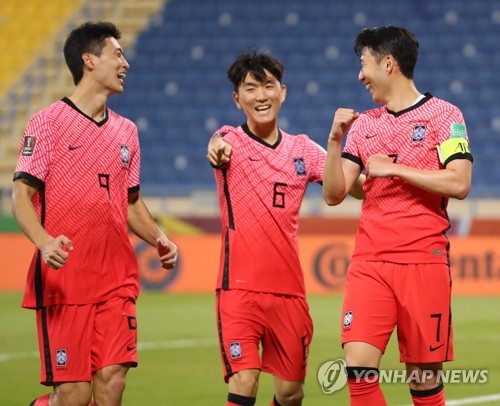 한국 축구, 이르면 내년 1월에 10회 연속 월드컵 본선행 확정