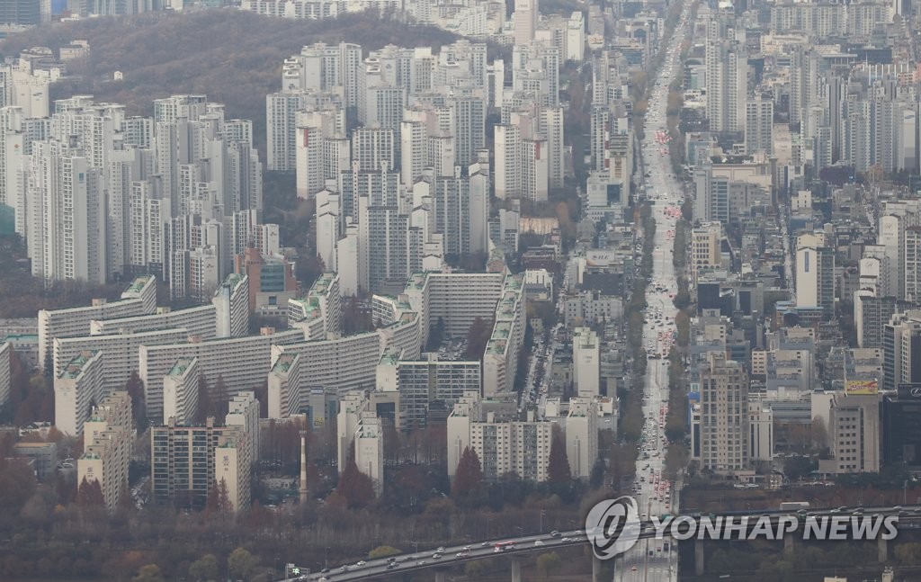 서울 강남구 대치동 일대 아파트 단지 모습