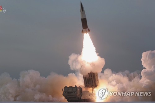 北朝鮮のミサイル（資料写真）＝（朝鮮中央通信＝聯合ニュース）≪転載・転用禁止≫