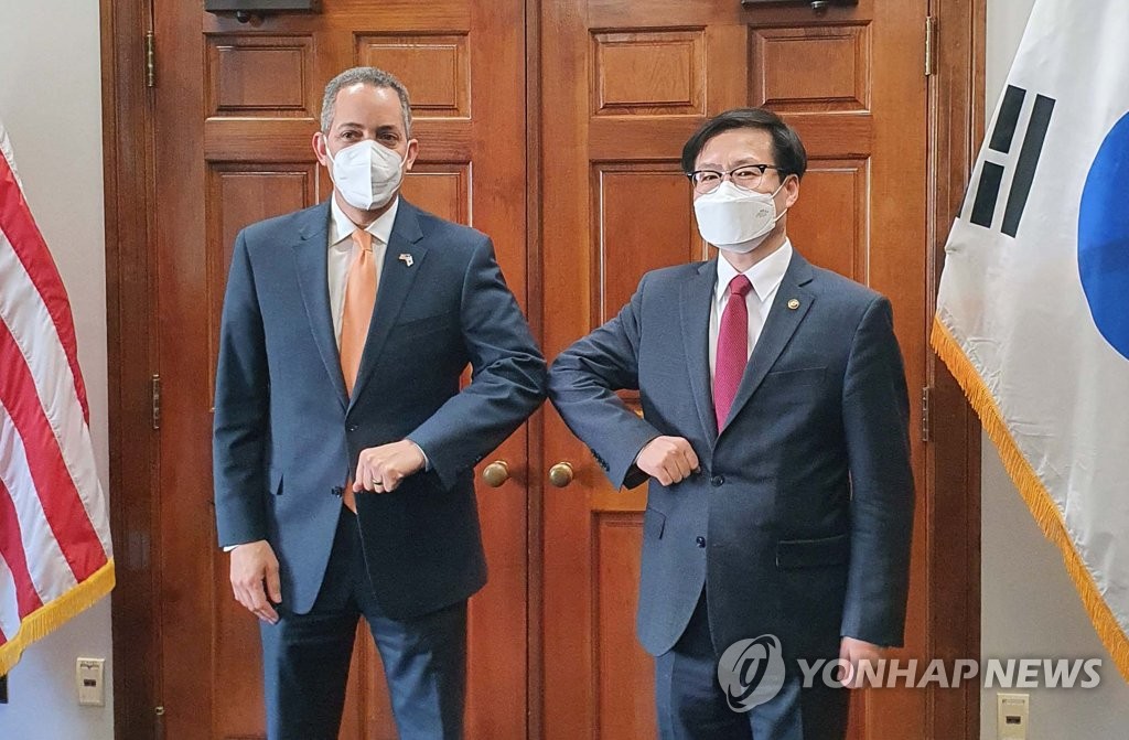 미 상무부 부장관 만난 여한구 통상교섭본부장