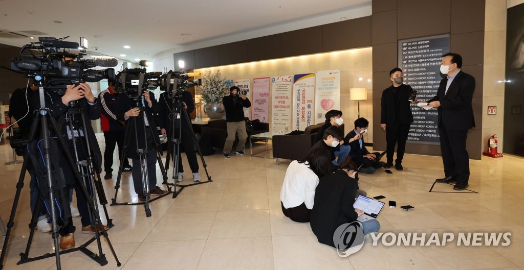입장 밝히는 정호영 보건복지부 장관 후보자