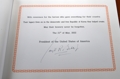 조 바이든 미국 대통령의 방명록