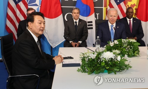  Yoon stresses importance of S. Korea-U.S.-Japan cooperation amid N.K. threats