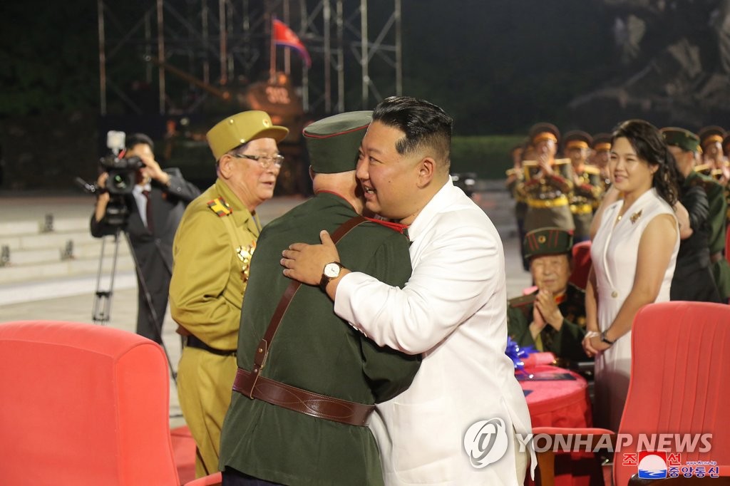 '전승절' 69주년 기념행사에 참석한 북한 김정은