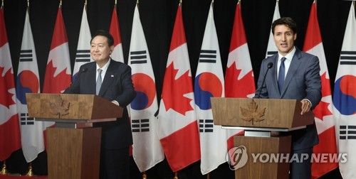 韓国・カナダ首脳　１７日にソウルで会談