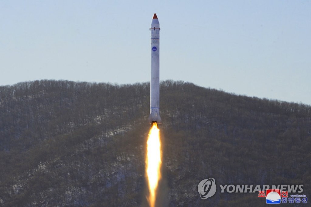 North Korea's National Aerospace Development Administration conducts an "important final-stage test" at Sohae Satellite Launching Ground in Cholsan, North Pyongan Province, for the development of a reconnaissance satellite on Dec. 18, 2022, in this photo released by the North's Korean Central News Agency the next day. (For Use Only in the Republic of Korea. No Redistribution) (Yonhap)