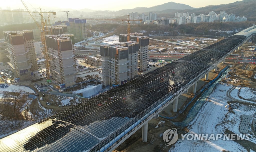 제2경인고속도로 갈현고가 화재, 뼈대만 남은 방음터널